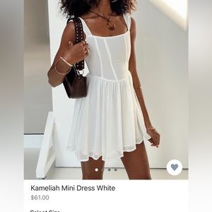 White mini dress - Princess Polly - SIZE 0